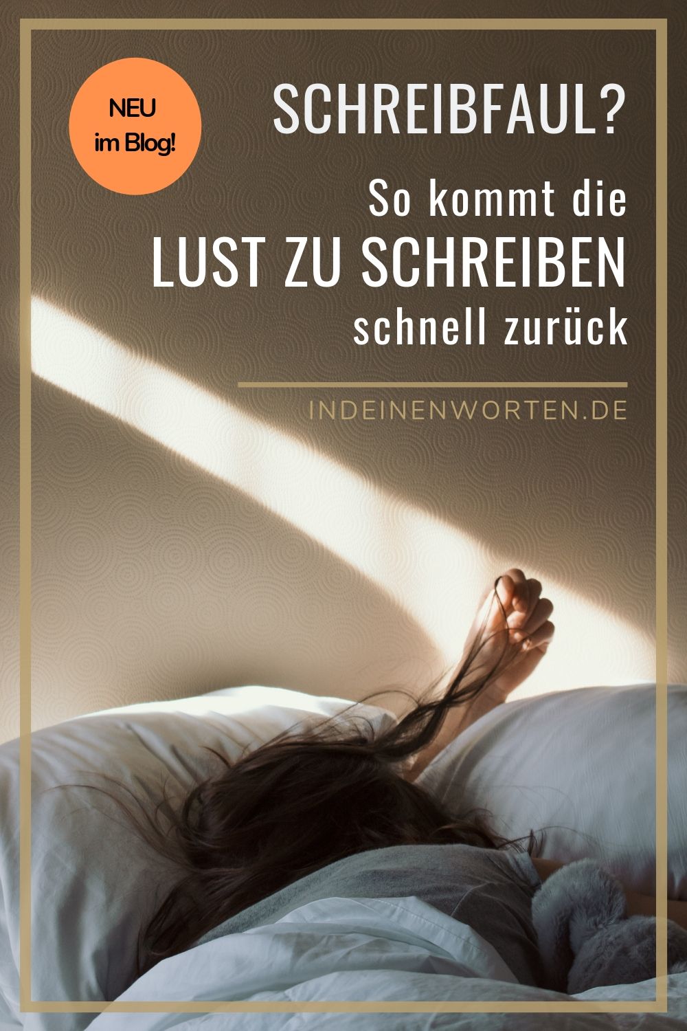Die Lust zu schreiben ist weg? Mit diesem ungewöhnlichen Schreibtipp schreibst Du wieder produktiv an Deinen Texten. #indeinenworten