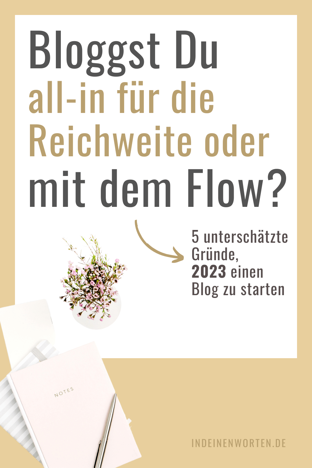 Warum sich Bloggen 2023 lohnt: 5 unterschätzte Gründe 1 Blog-Artikel veröffentlichen, um sichtbarer zu werden? Funktioniert immer seltener. 5 unterschätzte Gründe, warum sich ein Blog für Berater*innen, Trainer*innen und Coaches trotzdem lohnt. #indeinenworten