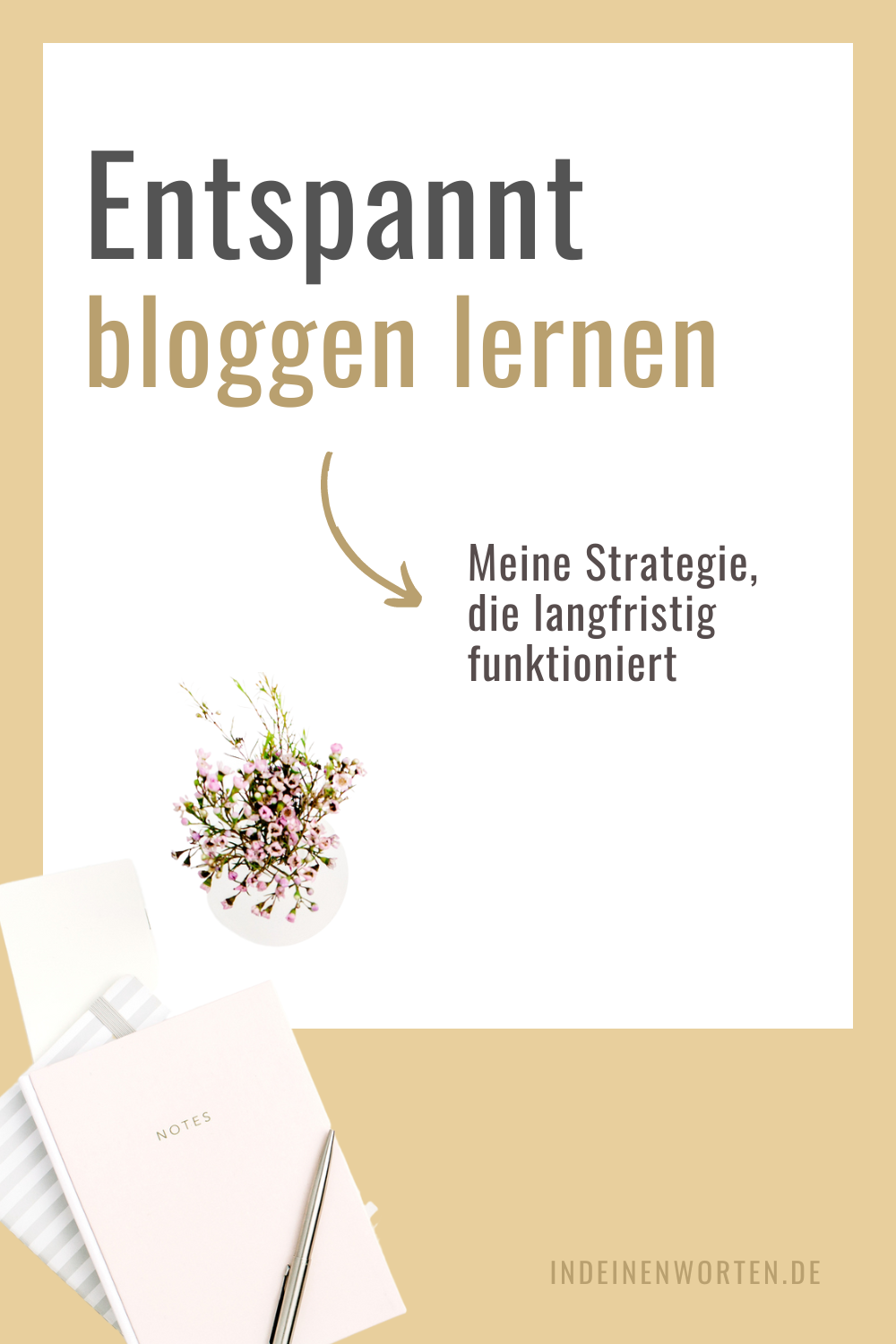 Lerne bloggen auf die entspannte Art: Meine Strategie bringt Dich in den Schreibflow – statt Dich zu blockieren. #indeinenworten